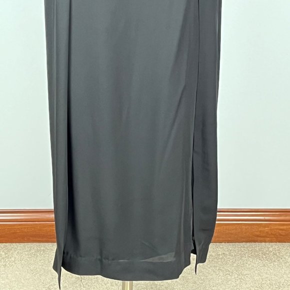 Malene Birger Silk Sequin Gown Maxi Cocktail Dress Black White size 36 US 6 - Picture 6 of 15